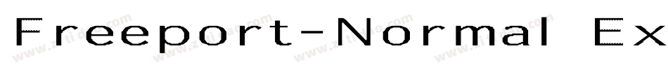 Freeport-Normal Ex Bold字体转换